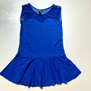 Soho Girls Peplum Royal Blue Sleeveless Top Size One Size Fits All